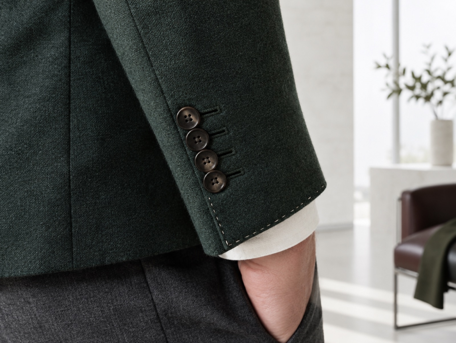 A cuff with working buttonholes