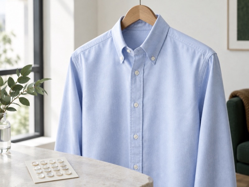 An illustration of a shirt of the kind the house makes. Not a photograph of the house's own work.