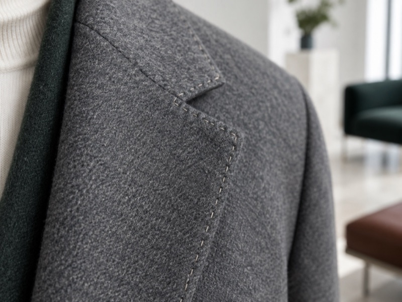 Pick stitches along a lapel edge