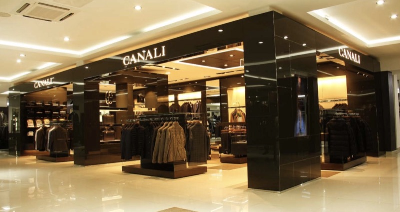 A Canali boutique in a department store in Mongolia