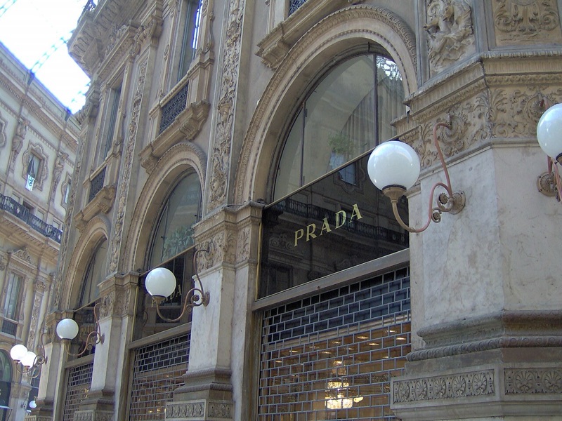 The Prada shop in the Galleria Vittorio Emanuele II, Milan