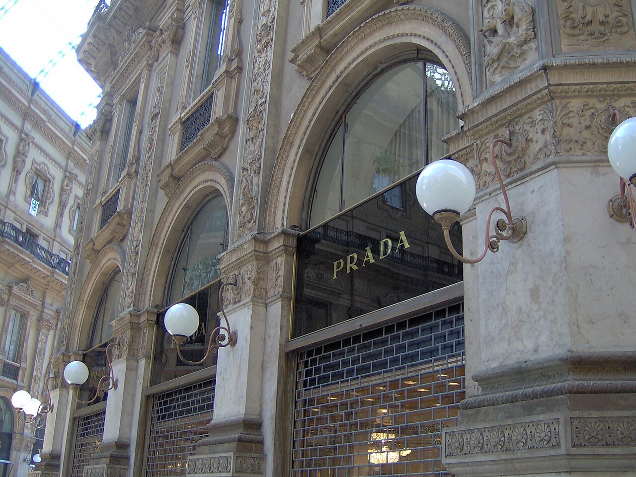 The Prada shop in the Galleria Vittorio Emanuele II, Milan