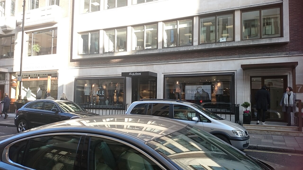 Savile Row, London — the street where bespoke tailoring was formalised