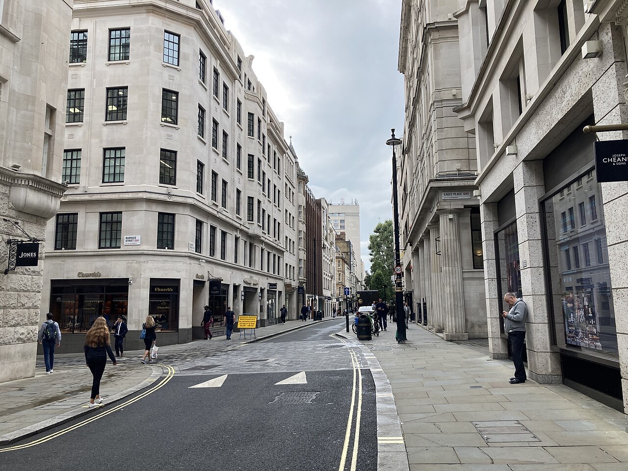 Looking west along Jermyn Street