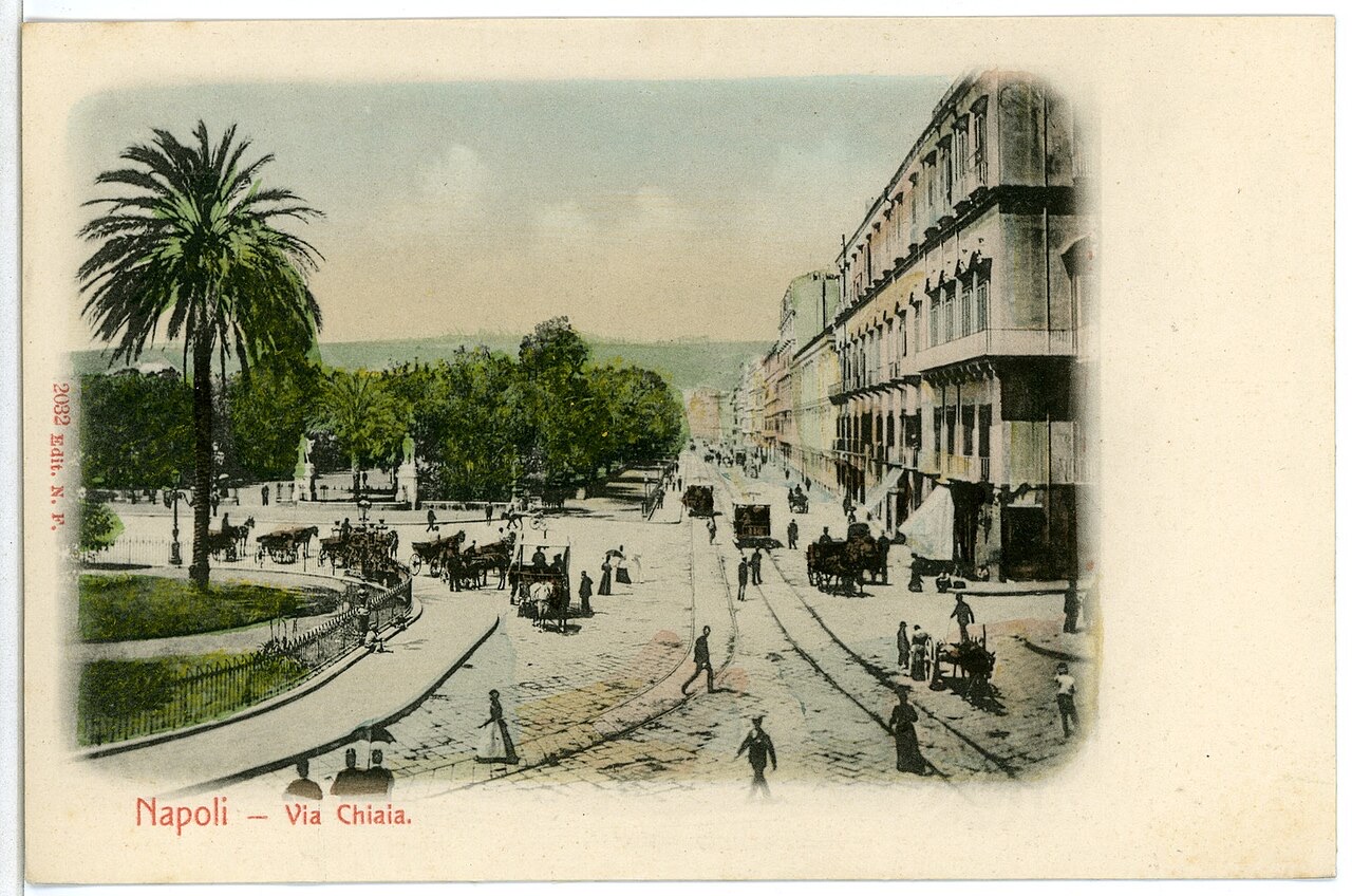 A street in Naples, the city where the soft tailored jacket was developed