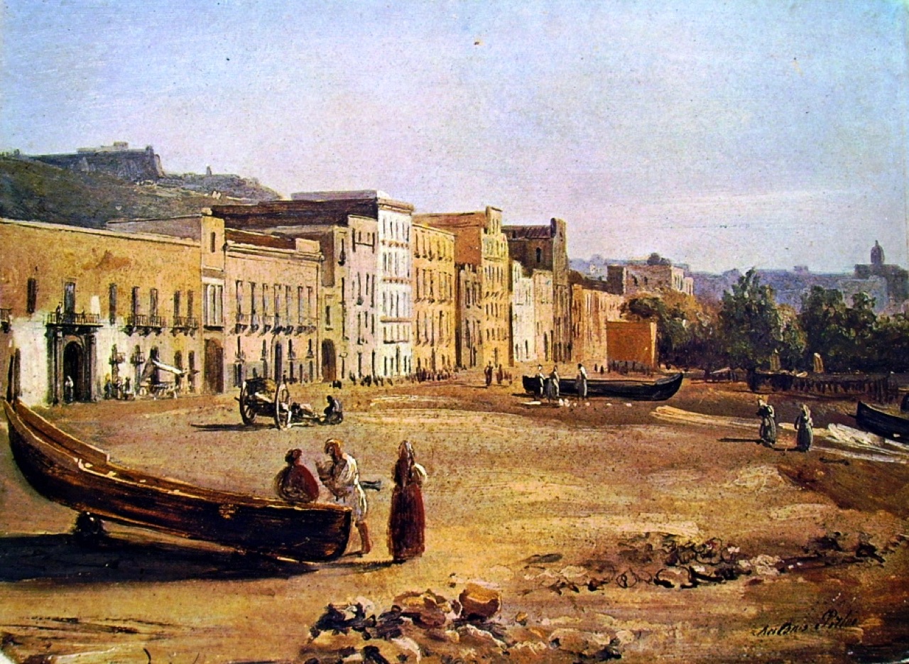 The Riviera di Chiaia, Naples, in a painting by Anton Sminck Pitloo