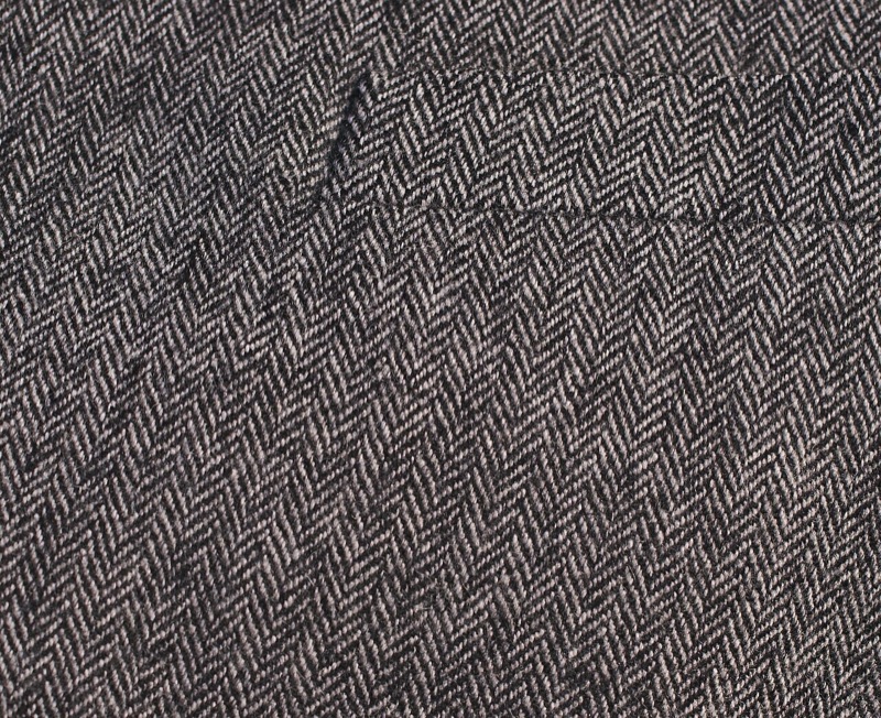 Herringbone weave in wool cloth