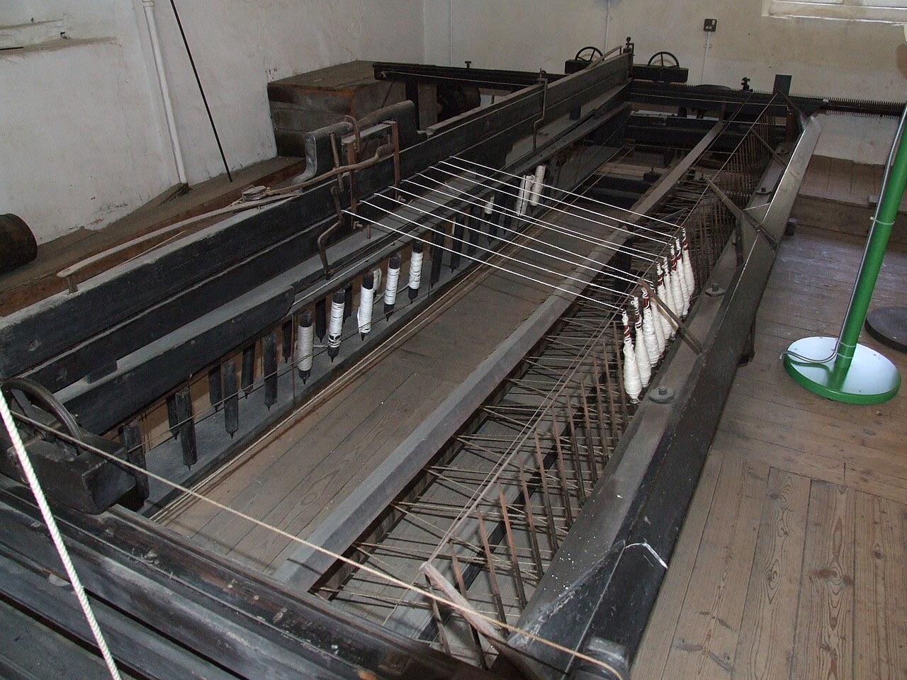 A spinning jenny at the Helmshore Mills Textile Museum