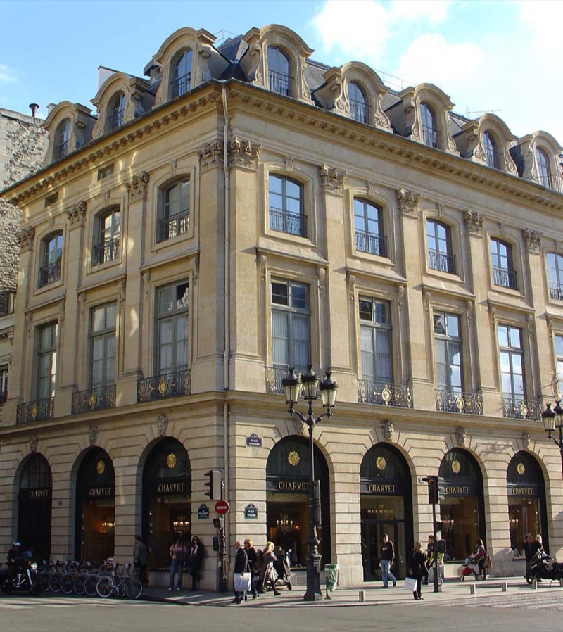 Charvet's shop at 28 Place Vendôme, Paris