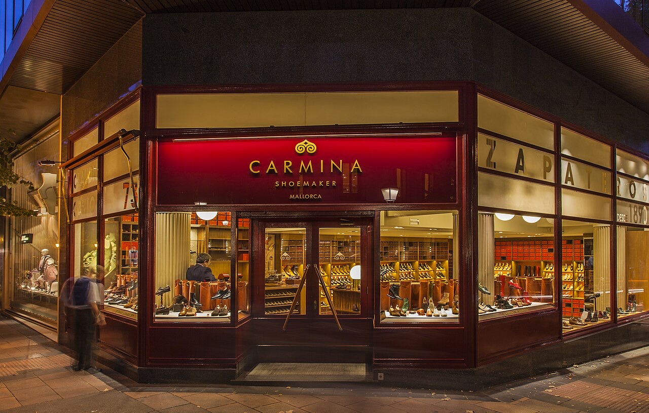 A Carmina shoe shop