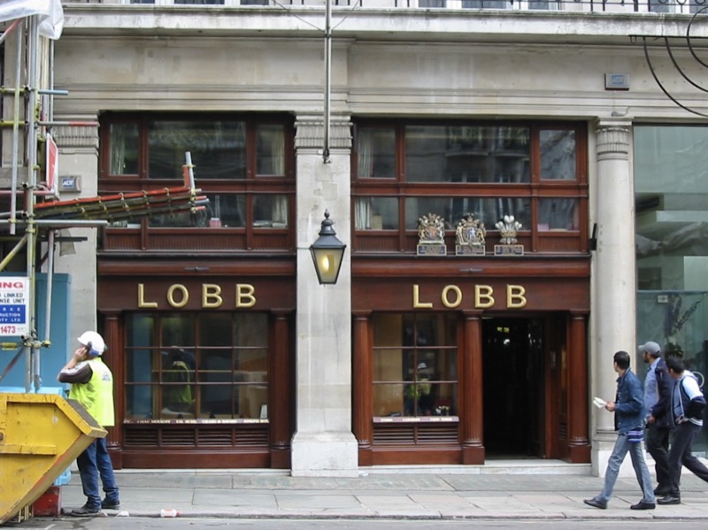 The John Lobb shop in St James's Street, London