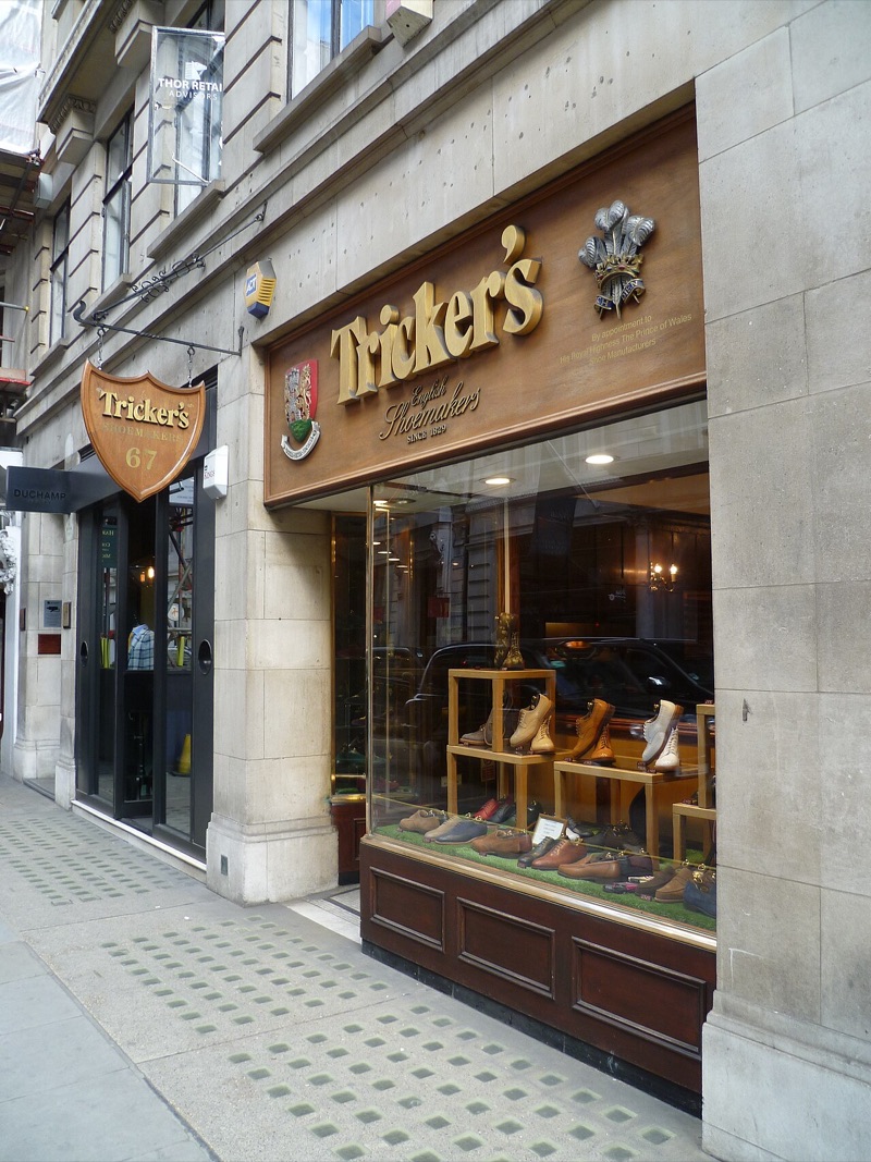 Tricker's shop on Jermyn Street, London