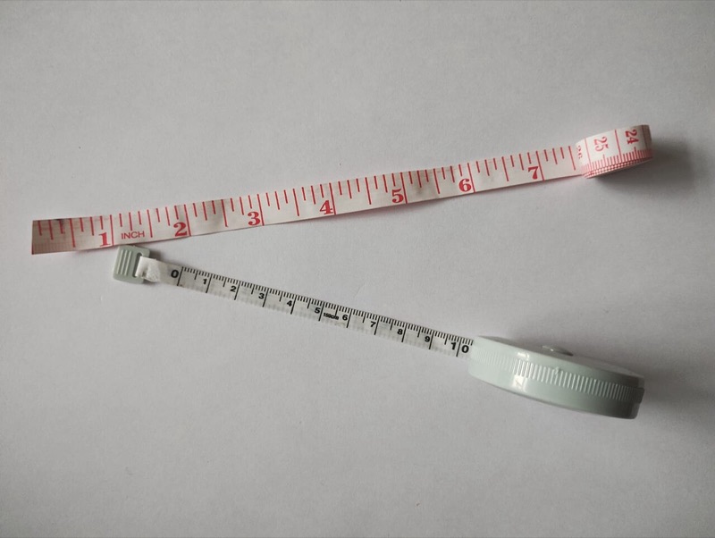 A tailor's measuring tapes